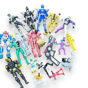 2003 Rare Dino Thunder Crimson Zeltrax in lot of 14 Lot Bandai Hero and Villians